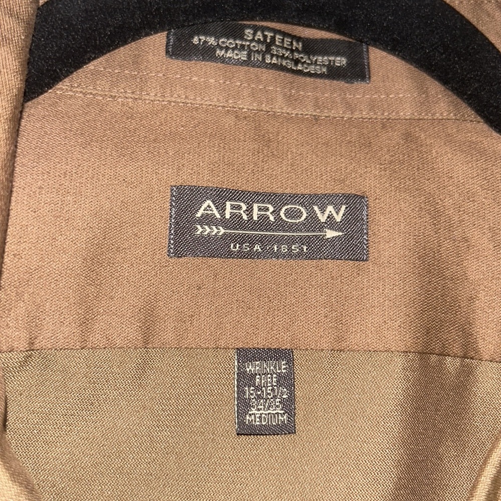 Arrow Brown and Yellow Dress shirts - Picture 2 of 4
